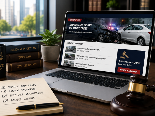 Why Daily Accident News Posts Help Law Firms Dominate Google Search Results