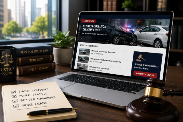 Accident News Content Marketing For Law Firm Growth