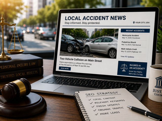 How Local Accident News Articles Help Personal Injury Firms Capture Organic Traffic